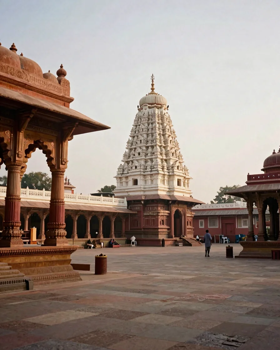 Cinematic editorial travel photograph of a quiet, lived-in Indian